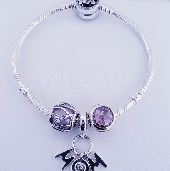 ⚘️Authentic Pandora MOTHER'S BRACELET 4pc GIFT 🎁 SET